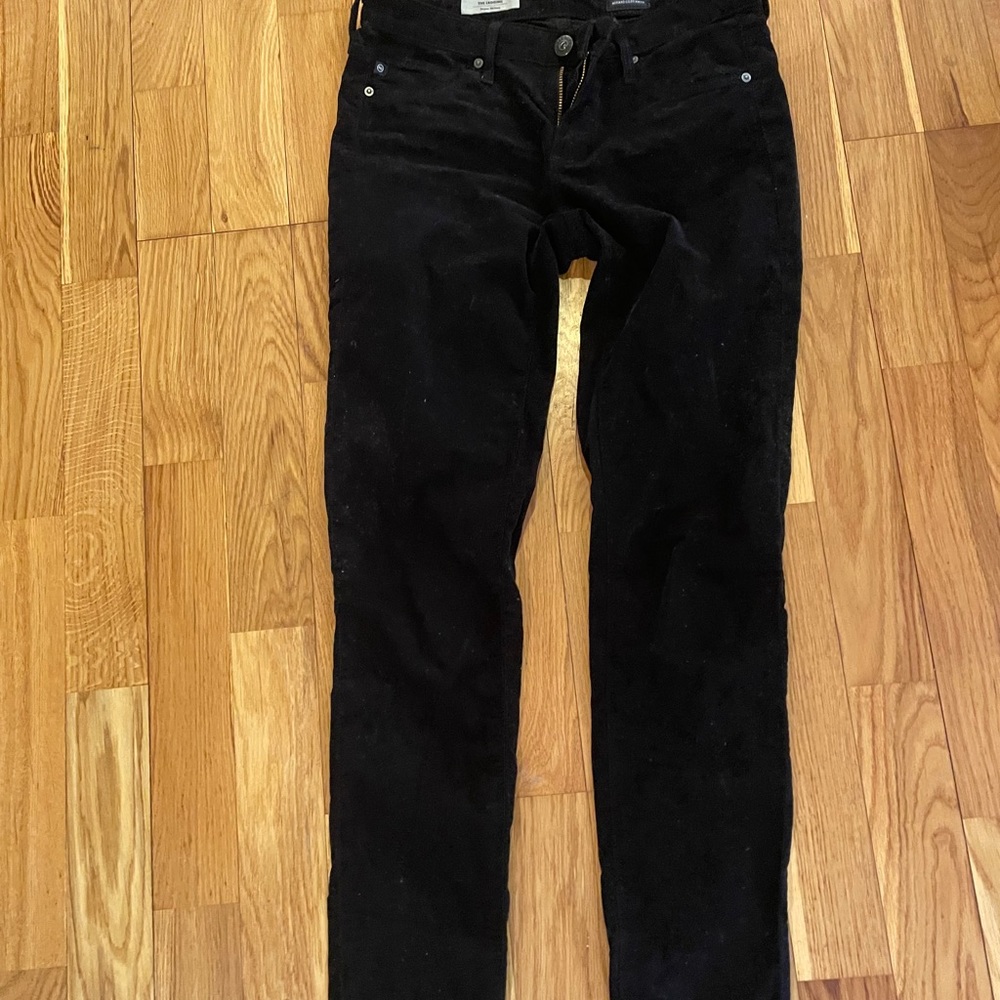 AG black skinny corduroy pant